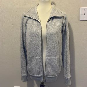 J Crew Light Gray Zipper Jacket